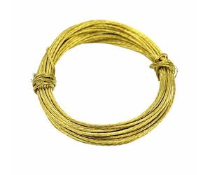 Pack of 2 Strong Brass Picture Wire 18Kg / 40lb Breaking Strain 3.5 Metres