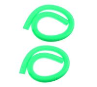 Pack of 2 Swimming Pool Noodles Hollow Foam Float Aid Woggle Noodles 6x150cm for Water Exercise and Swim Training- Green