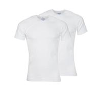 Pack of 2 T-Shirts in Cotton with V-Neck white/white