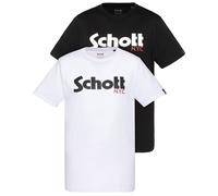 Pack of 2 T-Shirts with Logo White + Black