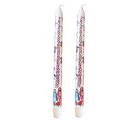 Pack of 2 Traditional Countdown to Christmas Advent Candle | Christmas Nativity Design Advent Candle with Numbers | Advent Christmas Candle Festive Dinner Taper Candle
