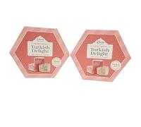 Pack of 2 Traditional Turkish Delight Rose & Lemon Flavours in 200g Each specially suitable for christmas festive