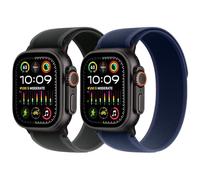 Pack of 2 Trail Loop Nylon Strap - Compatible with Apple Watch Ultra 2/Ultra Strap 49 mm 46 mm 45 mm 44 mm, Textile Stretch Sport Braided Bracelets with iWatch Ultra 2, Ultra Series 10 SE/9/8/7/6/5/6