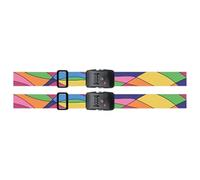 Pack Of 2 Travel Luggage Straps Colorful Adjustable Suitcase Bands Belts With Strong Buckle Closure And Combination Travel Accessories