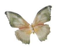 Pack of 2 Tulle Butterfly Hair Clips with Pearls, Women's Hair Clip, Butterfly Hair Pins, Non-Slip Hair Accessories, Hair Clips, Hair Accessories, Headpiece for Wedding, Party, Banquet, Grey Green