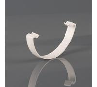 Pack of 2 Two Brett Martin Spare Gutter Clips for 112mm Roundstyle Half-Round Gutter System White BR040W