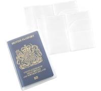 Pack of 2 | UK Passport Covers Transparent, Protective Passport Holders, Frosted PVC Passport Case, UK Passport Cover Water & Dust Proof, Anti Scratches