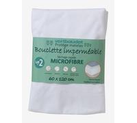 Pack of 2 Ultra-Absorbing Microfibre Mattress Protectors white