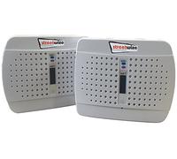 Pack of 2 Ultra-Quiet Rechargeable Mini Dehumidifier For Absorbing Moisture Small Rooms | Cupboards, Bathroom, Living Room, Caravan, Motorhome