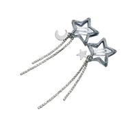 Pack Of 2 Unique Five Pointed Star Hairpin Fashionable Headpiece Hair Barrette Star Hair Clip Suitable For Daily Wear