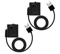 Pack of 2 USB Mini Water Pumps (250/H, 3W), Ultra Quiet Aquarium Pump with High Stroke, Fountain Pump with 1.5 m Power Cable, for Aquarium, Pond, Garden, Fountain