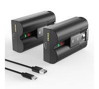 Pack of 2 V4 Battery for Video Ring, 7200 mAh Super High Capacity Li-ion Replacement Battery Compatible with Video Doorbell 2/3/3 Plus/4, Doorbell 3 Plus, Stick Up Cam (2nd & 3rd Gen) and Spotlight