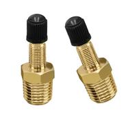 Pack of 2 Valves Adapter Brass Air Inflator Connector Suitable for Auto Tire and Portable Compressor Use Air Hose Compressor Fittings