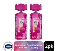 Vaseline Gluta-Hya Dewy Radiance Gift set 200 ml, Pack of 2