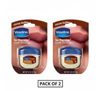 (PACK OF 2) Vaseline Lip Therapy Cocoa Butter Balm Intensive Moisturizing Lip Care for Soft, Smooth & Glowing Lips