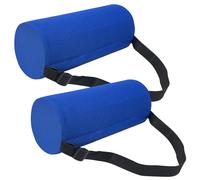 Pack of 2 Ventilated Polyster Fabric Lumbar Bolsters Ensuring Good Ventilation to Stop Overheating During Extended Use Family Oriented