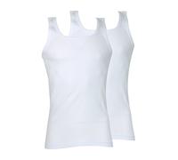 Pack of 2 Vest Tops in Organic Cotton White