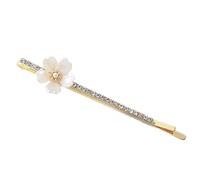 Pack of 2 vintage hair pins, mini diamond flower hair clips, metal hair pins, hair clips for girls, women, cute clips, side, for hair styling, make-up, glitter exquisite hair accessories, gold A