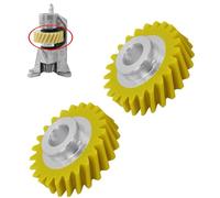 Pack of 2 W10112253 Yellow Gears Replacement Compatible with Kitchenaid Mixer, Food Processor Gear Replacement Parts, Worm Gear Accessories, for 5KSM150 5KSM45 5KSM90 5KSM125 5KSM175 5KSM185 5KSM156