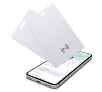 Pack of 2 Wallet Tracker for Android, Wireless Rechargeable Smart Tracking Card, Thin Wallet Tracker Card Compatible with Google Find My Device App (Android Only) for Suitcases/Bags