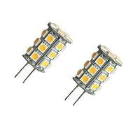 Pack of 2 Warm White GY6.35/G6.35 27 LED 5050 SMD Energy Saving Bulb Spot Light 4W Lamp 12V DC 3300K