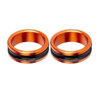 Pack of 2 wear-resistant fishing rings Deep groove pattern keeps the line in place for long term fishing
