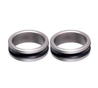 Pack of 2 wear-resistant fishing rings Deep groove pattern keeps the line in place for long term fishing