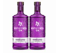 Pack of 2 Whitley Neill Rhubarb & Ginger Gin 70cl