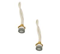 Pack of 2 Wick for Lamp Berger, Replacement Wick for Oil Lamp for All Catalytic Lamps Burner Lamp Wick for Burner Diffuser Aromatherapy Home Decoration Silver Head (2)