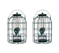 Pack of 2 Wild Bird Seed Feeder Cage with Squirrel Guard