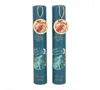 Pack of 2 Wild Tulip Incense Stick Gift Sets - 60 Sticks & 2 Wooden Holders - Midnight Hare Moon Gazing Design - Fresh Floral Home Fragrance Bundle