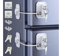 Pack of 2 Window Restrictor Locks Child Safety Window Locks for UPVC Windows, Durable Window Safety Lock for Child Safety and Window Security,Suitable for households, Doors, Windows
