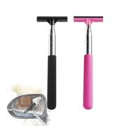 Pack of 2 Windscreen Squeegee, Car, Window Squeegee, Telescopic Mirror Wiper, Car Rear View Mirror Wiper, Shower Wiper, Bathroom Wiper, Expansion Length is up to 98 cm