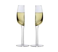 Pack of 2 Wine Glasses, Whisky Glasses, Creative Crystal Glasses, Champagne Glasses, 140 ml Wine Glass with Long Handle, Flexible Half Red Wine Cup Glass with Handle for Birthday, , Wedding