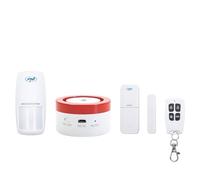 Pack of 2 wireless alarm system PNI Safe House PG600LR wireless connection, burglar alarm, wireless alarm, smart alert via Tuya Smart application