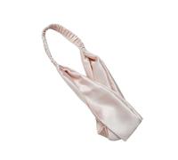 Pack of 2 Women's Faux Silk Hair Bands, Face Wash Hair Band, Pleated Hair Accessory with Elastic Band, Women's Headband Headpiece Headpiece for Daily Use, Light Pink A