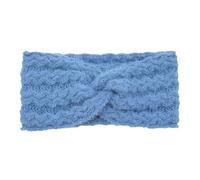 Pack of 2 Women's Knitted Headbands, Cross Knot Hair Band, Warm Knitted Headband, Ear Warmers, Headbands, Headwear, Wide Headband, Hair Jewellery for Women, Autumn, Winter, Blue