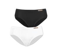 Pack of 2 Women's Mini Brief earth by comazo earth 10700279101 10-20 Black White