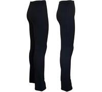 Pack of 2 Women's Ribbed Work Trousers, Black Ladies Trousers for Nurses and Carers, Comfortable Elasticated Waist Stretch Pants,Sizes 8-22. (UK, Numeric, 8, 22, Regular, Regular, 8, Black)