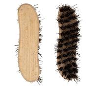 Pack of 2 Wooden Scrubbing Brush, Heavy Duty Large Hard Bristle Brush, Stiff Bassine Fills, Traditional Multi Purpose Scrubbing Brush, Ideal for Cleaning Hard Surfaces, Floors, Walls - Remove Any Dirt
