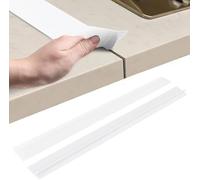Pack of 2 Worktop Connection Rail for Kitchens Kitchen Top Worktop Gap Filler Joint Strip Worktop End Strip Kitchen Worktop Sealing Tape Worktop Connection