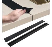 Pack of 2 Worktop Connection Rail for Kitchens Kitchen Top Worktop Gap Filler Joint Strip Worktop End Strip Kitchen Worktop Sealing Tape Worktop Connection