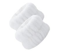 Pack of 2 Wrist Spa Wash Band Fluffy Microfibre Face Wash Bracelets Coral Absorbent Bracelet for Washing, Wrist Towels for Washing Face and Shower