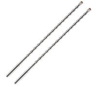 Pack Of 2 x 300mm Long TCT Tipped Centre Drill Bits For Use With Diamond Core Drill Bits. K Taper Shank. For Use In Concrete Masonry Brick Block Stone Granite. Tungsten Carbide Tip