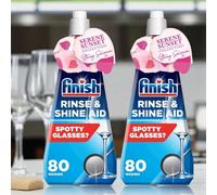Pack Of 2 X 400ml Finish Regular Dishwasher Rinse Aid 80 Washes, Better Drying & Superior Spot Prevention