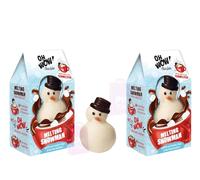 Pack of 2 x 75g The Snowman Melting Hot Chocolate Bomb with Milk Chocolate Chips and Mini Marshmallows