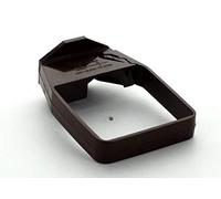 Pack of 2 x Brown VR371 Hunter Squareflo Square Downpipe 1 Screw Fix Bracket 65mm