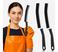 Pack of 2 x Crevice Cleaning Brushes - Narrow Gap Cleaner for Home, Kitchen, Bathroom, Windows, and Tight Corners - Bathroom Tile Groove Gap Cleaning Brush Sturdy Bristle Cleaning Tools