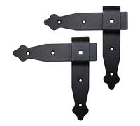 Pack of 2 x Flat Corner L Shape Plate, 150 x 150 mm Black Flat Right Angle Bracket, Decorative, Powder Coated Steel Repair Brace Support, Joining Mending Plates Connector, Rust and Corrosion Proof
