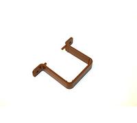 Pack of 2 x Marshall Tufflex Square 65mm Down Pipe Clip Flush RWSC2 Black White Brown Clay (Brown)